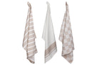 Cosy & Trendy Paños de cocina de tela Arena 50 x 70 cm - 3 piezas