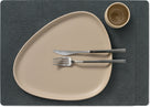 LIND DNA Manteles Individuales Hippo - Cuero - Antracita Negro - 45 x 35 cm - 2 Piezas