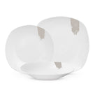 BerlingerHaus Juego de Vajilla Crema - 18 Piezas / 6 Personas - 6 platos de cena, 6 platos de desayuno y 6 platos hondos