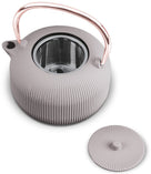 BerlingerHaus Tetera con Filtro de Acero Inoxidable - Hierro Fundido Taupe - 1 Litro