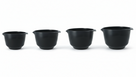 Birkmann Set de Cuencos Mezcladores / Cuencos para Masa Cuencos de colores 4 piezas - 1.5, 2, 3 y 4 Litros - Gris Frío
