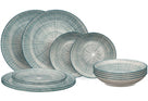Cookinglife Serviesset Cala Blauw 12-delig / 4 personas - 4 platos de cena, 4 platos de desayuno y 4 platos hondos
