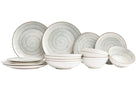 Juego de vajilla Cosy & Trendy Sintra Dusty Blue 16 piezas / 4 personas - 4 platos de cena, 4 platos de desayuno, 4 platos hondos y 4 cuencos
