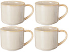 Tazas de Café Serene Arena 330 ml Cookinglife - Cerámica - 4 piezas