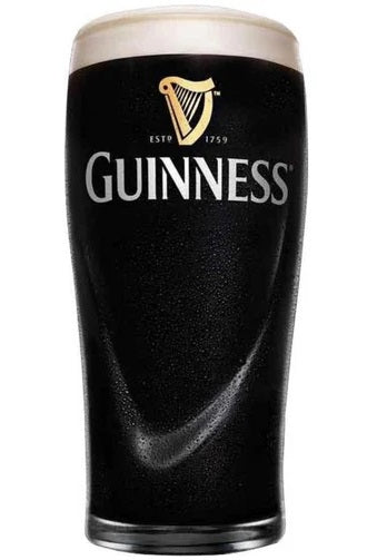 Vasos de cerveza Guinness