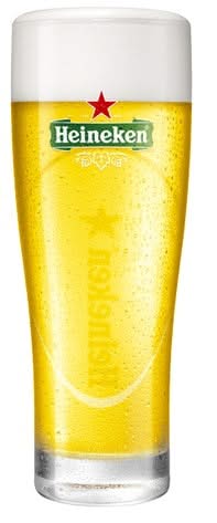 Vasos de cerveza Heineken
