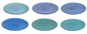 Platos para cena Delice azul ø 26,5 cm - 6 piezas Cookinglife