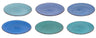 Platos para cena Delice azul ø 26,5 cm - 6 piezas Cookinglife