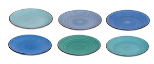 Platos para desayuno / postre Delice azul ø 19 cm - 6 piezas Cookinglife