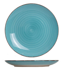 Platos para cena Delice azul ø 26,5 cm - 6 piezas Cookinglife