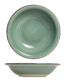 Platos hondos / para pasta Cookinglife Delice verde ø 21 cm - 6 piezas