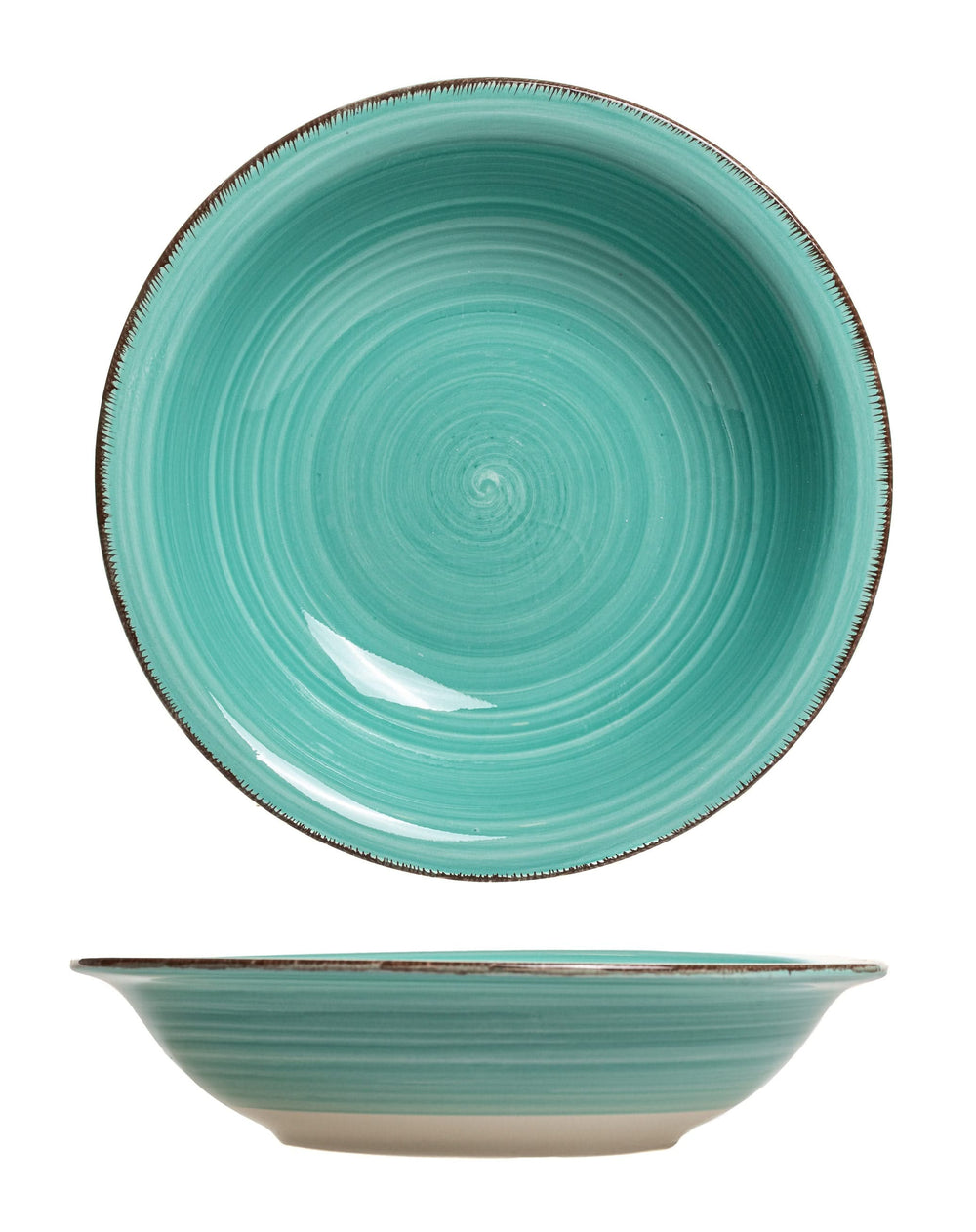 Platos hondos / para pasta Cookinglife Delice verde ø 21 cm - 6 piezas
