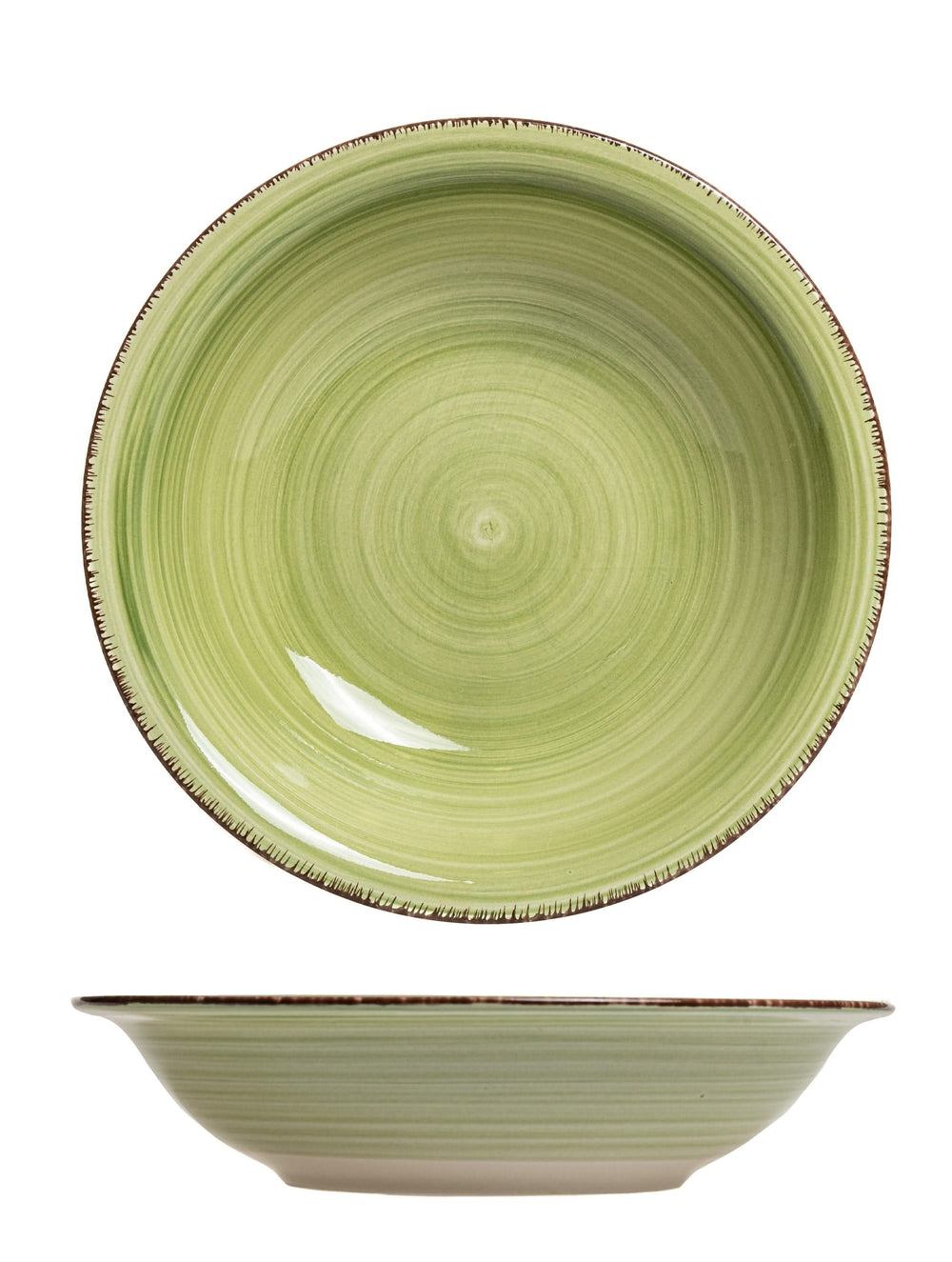 Platos hondos / para pasta Cookinglife Delice verde ø 21 cm - 6 piezas