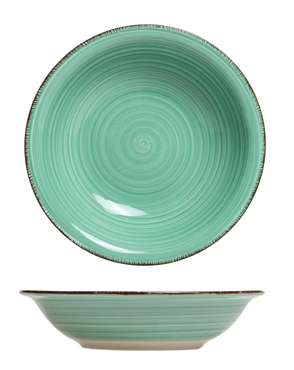 Platos hondos / para pasta Cookinglife Delice verde ø 21 cm - 6 piezas