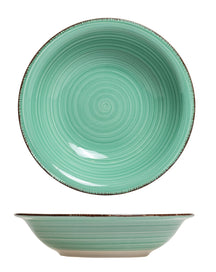 Platos hondos / para pasta Cookinglife Delice verde ø 21 cm - 6 piezas