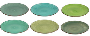 Platos llanos Cookinglife Delice verde ø 26,5 cm - 6 piezas