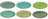 Platos llanos Cookinglife Delice verde ø 26,5 cm - 6 piezas