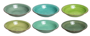 Platos hondos / para pasta Cookinglife Delice verde ø 21 cm - 6 piezas