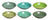 Platos hondos / para pasta Cookinglife Delice verde ø 21 cm - 6 piezas