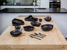 Cosy & Trendy Fuente para horno Yara - Negra - 26 x 24 x 5 cm / 1.75 litros