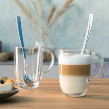 Leonardo Vasos para Latte Macchiato - Napoli 380 ml + 2 Cucharas - Resistente al calor