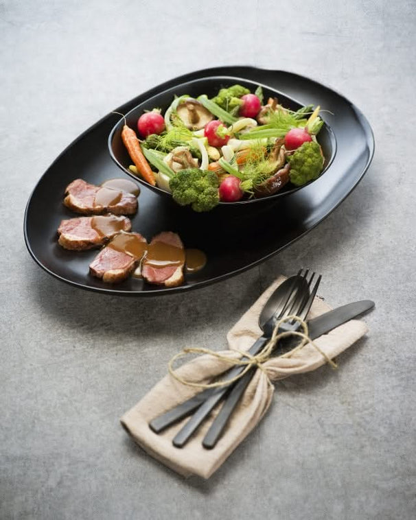 Ensaladera Vongola Negro - 20 x 18 cm Cosy & Trendy