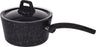 Cookinglife Cazo / cacerola con tapa - Black Speckle - Aluminio ø 18 cm / 2.2 litros - Apto para todas las fuentes de calor - recubrimiento antiadherente estándar