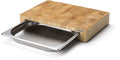 Continenta tabla de cortar con cajón de acero inoxidable - Madera - 39 x 27 cm