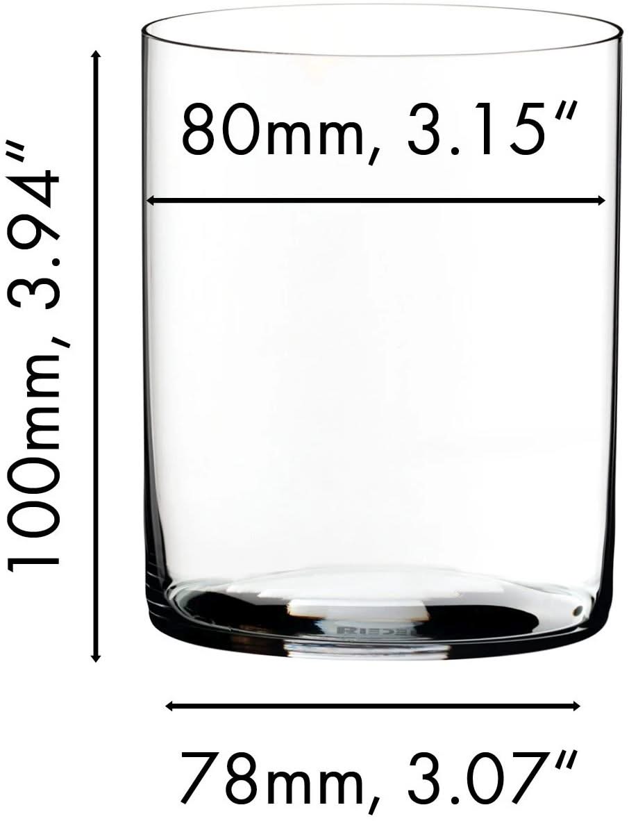 Vasos de whisky Riedel O Wine - 430 ml - 2 piezas