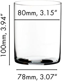 Vasos de whisky Riedel O Wine - 430 ml - 2 piezas
