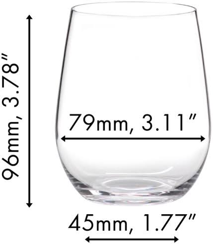 Copas de vino blanco Riedel O Wine - Viognier / Chardonnay - 320 ml - 2 unidades