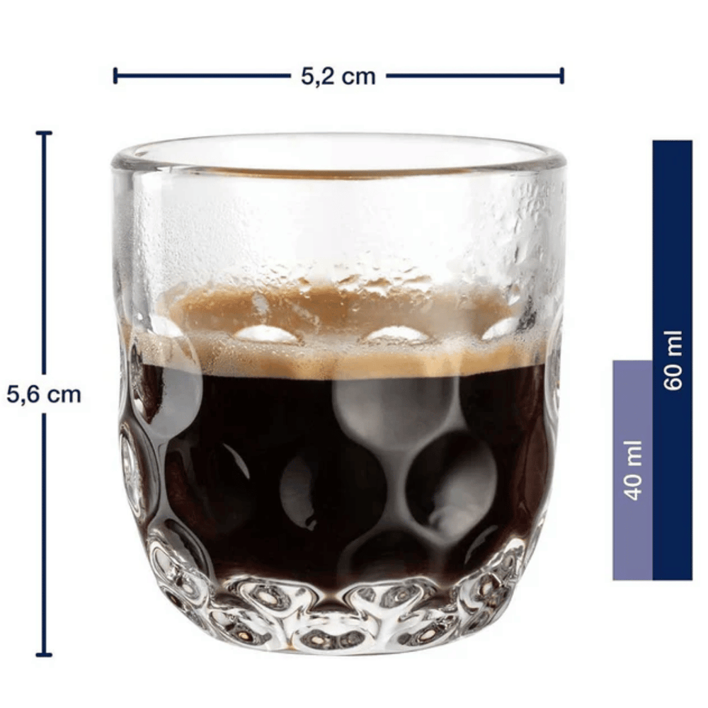 Vasos de espresso Leonardo - Gocce Uno - 60 ml - 2 unidades