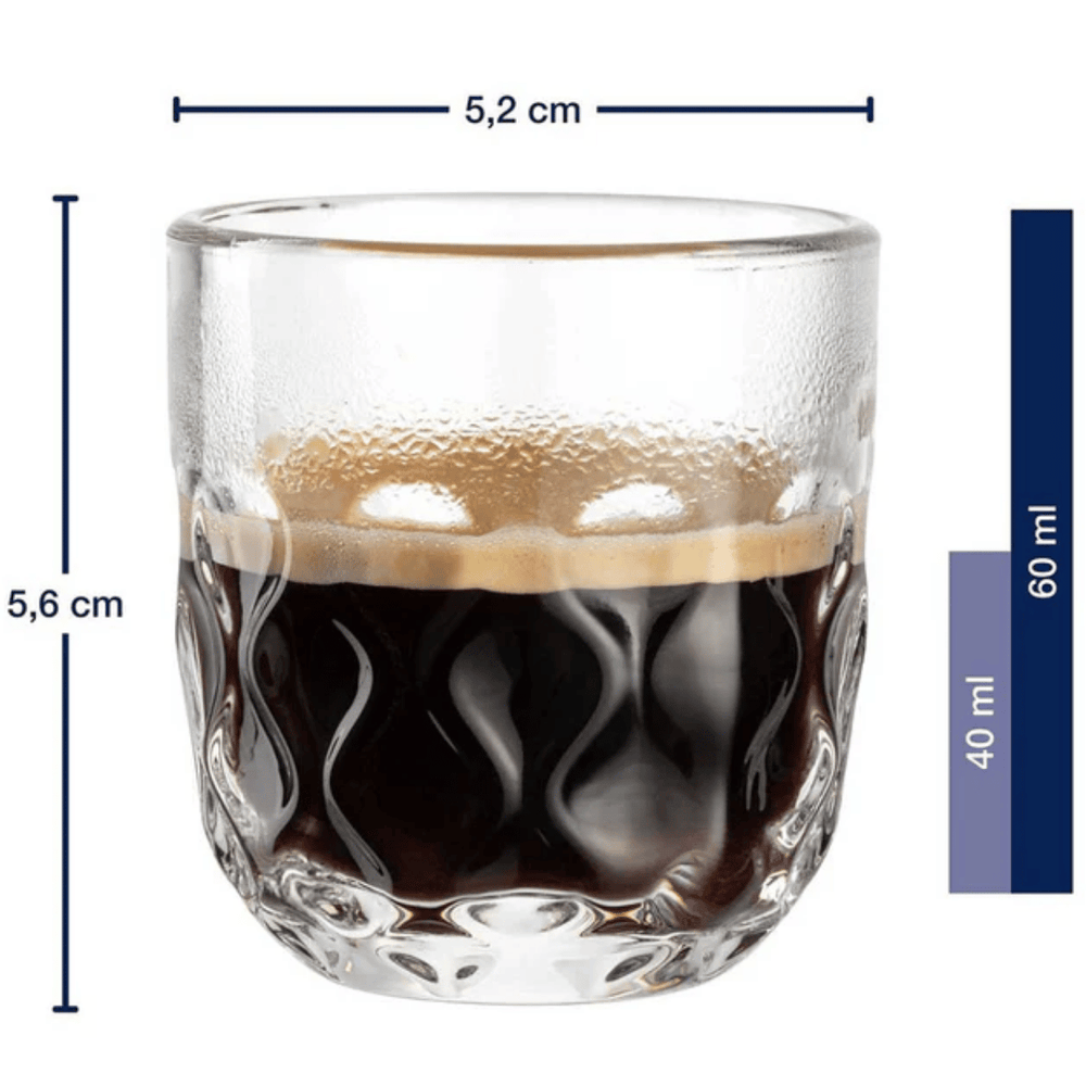 Leonardo Vasos de espresso - Gocce Due - 60 ml - 2 unidades