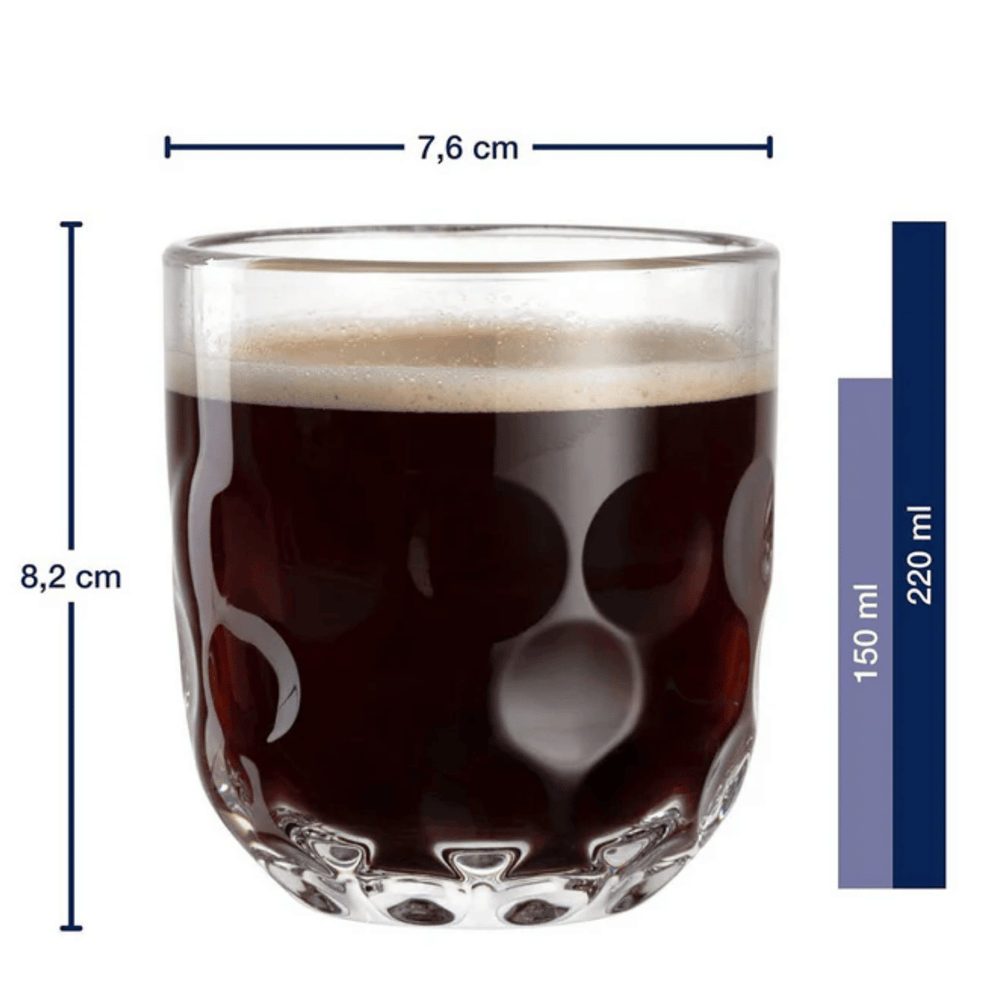 Vasos de café Leonardo - Gocce Uno - 220 ml - 2 unidades