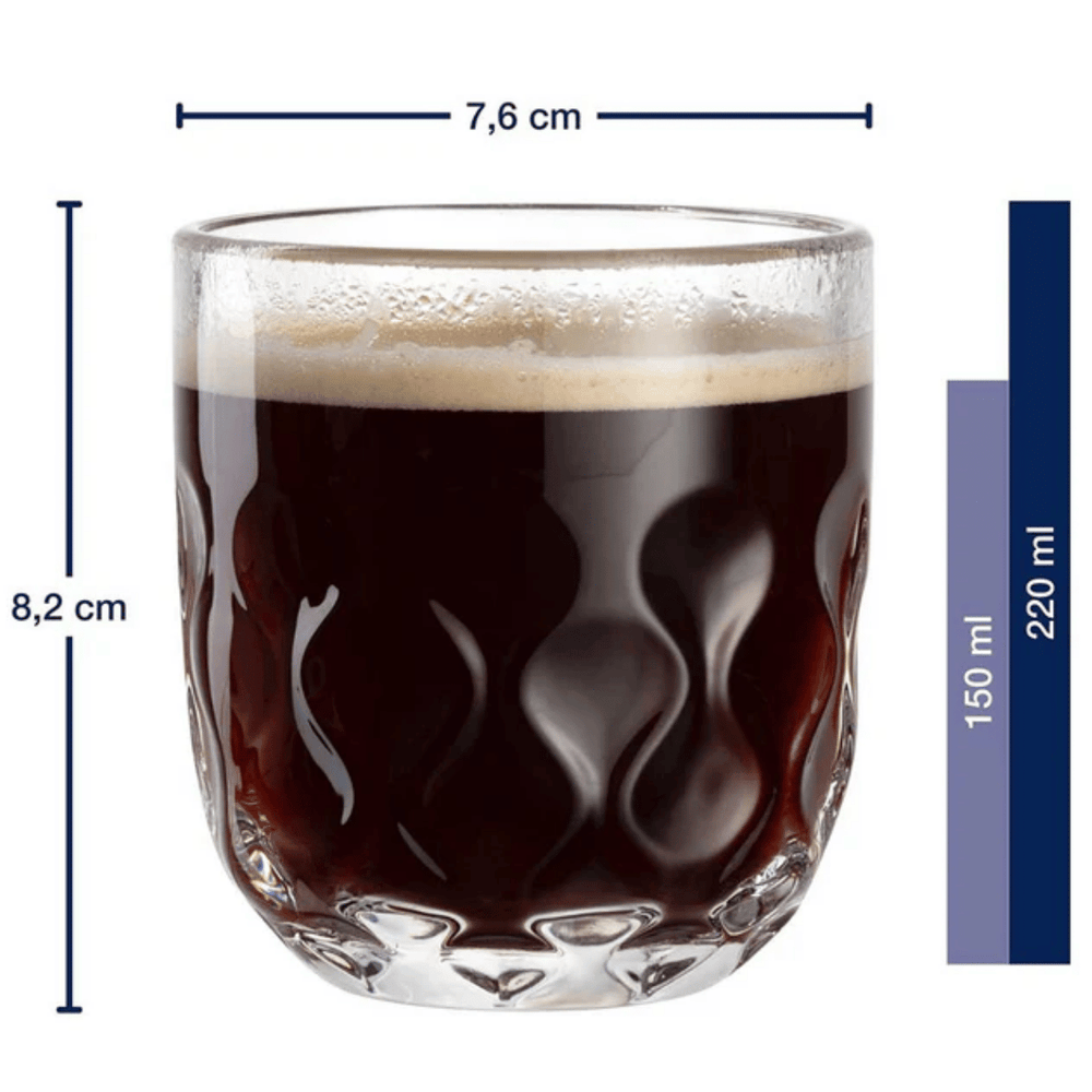 Leonardo Vasos de café - Gocce Due - 220 ml - 2 unidades