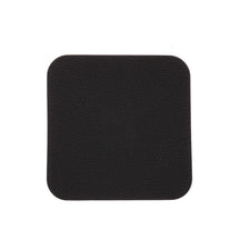 Posavasos - Cuero vegano - Negro / Cognac - reversible - 10 x 10 cm - 6 unidades - Cookinglife