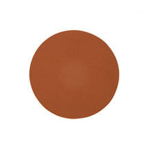 Posavasos Cookinglife - Cuero vegano - Negro / Cognac - reversible - ø 10 cm - 6 unidades