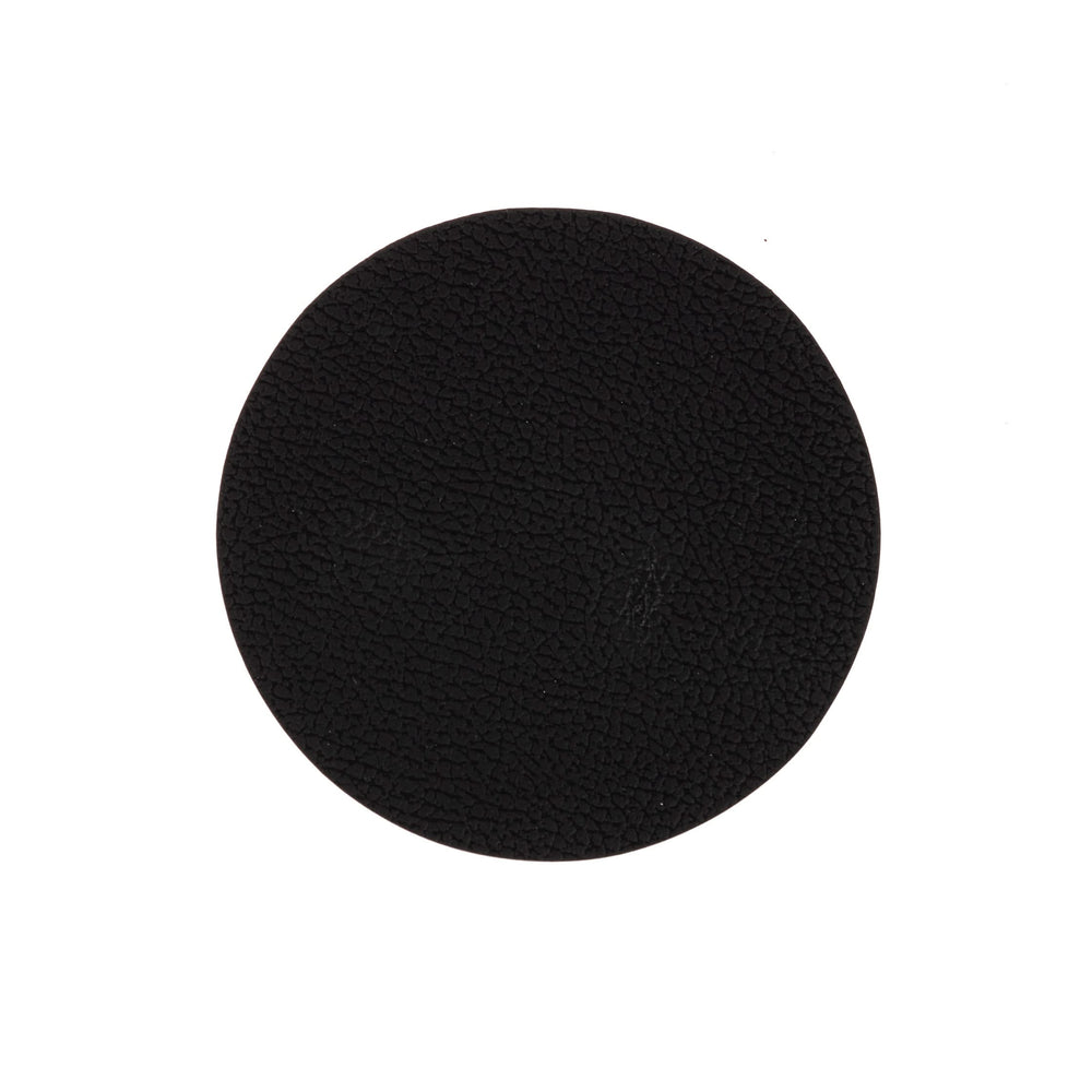 Posavasos Cookinglife - Cuero vegano - Negro / Cognac - reversible - ø 10 cm - 6 unidades