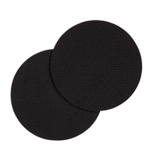 Posavasos Cookinglife - Cuero vegano - Negro - ø 10 cm - 6 unidades