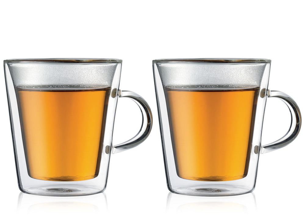 Bodum vaso de café / té de doble pared con asa Canteen - válvula patentada - 200 ml - 2 piezas