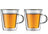 Bodum vaso de café / té de doble pared con asa Canteen - válvula patentada - 200 ml - 2 piezas