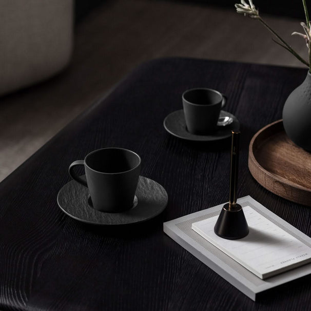 Villeroy & Boch Platillo para café Manufacture Rock - Negro - ø 15.5 cm
