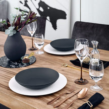 Fuente para servir Villeroy & Boch Manufacture Rock - Negro - ø 23.5 cm