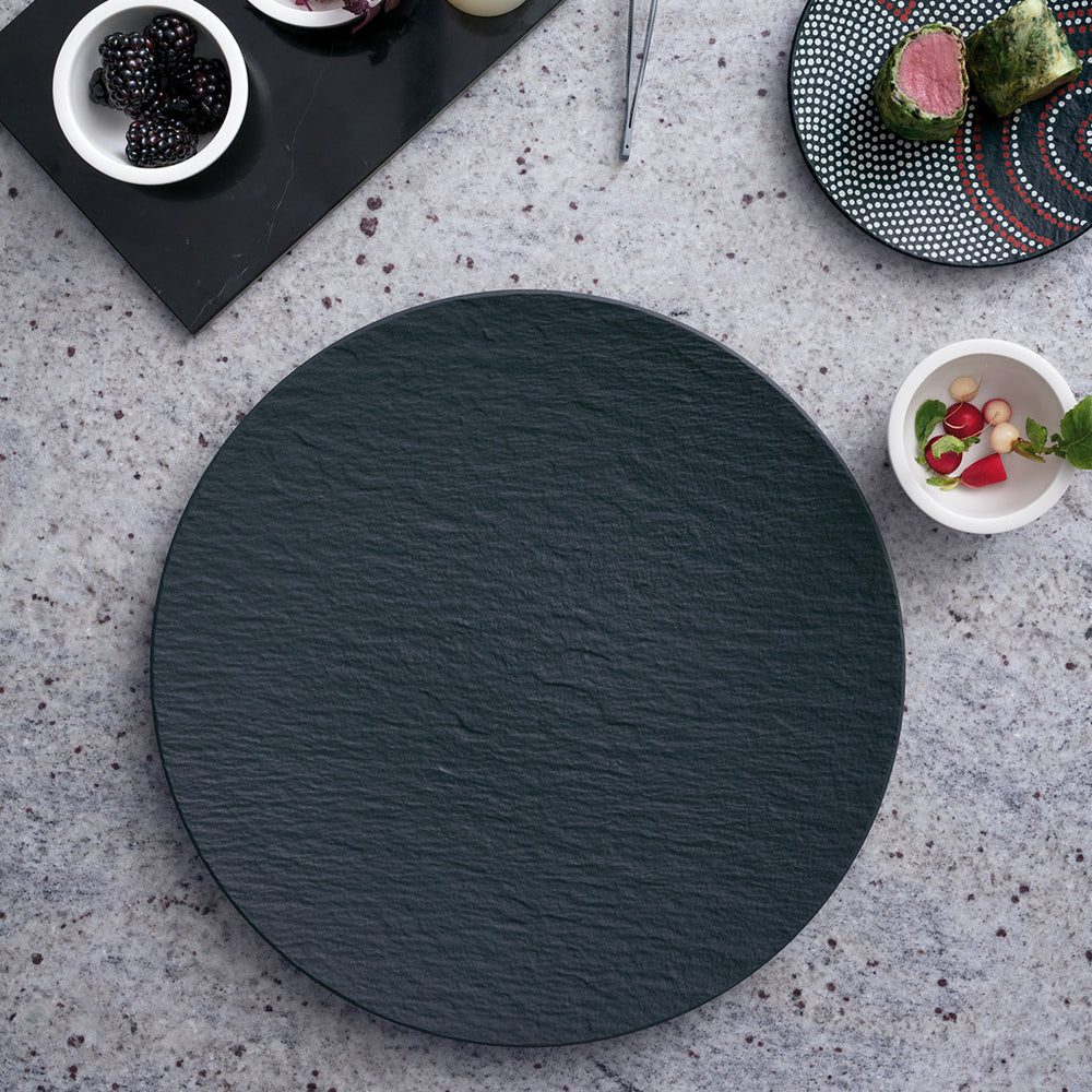Plato para Pizza / Plato Base Villeroy & Boch Manufacture Rock - Negro - ø 31.5 cm