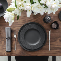 Plato para cena Villeroy & Boch Manufacture Rock - Negro - ø 27 cm