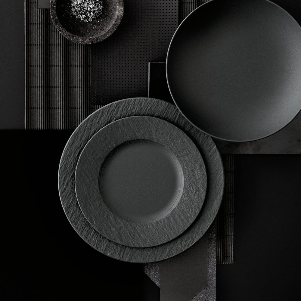 Plato de desayuno / postre Villeroy & Boch Manufacture Rock - Negro - ø 22 cm
