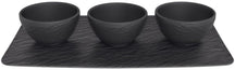 Villeroy & Boch Set de cuencos para salsas Manufacture Rock - Negro - 4 piezas