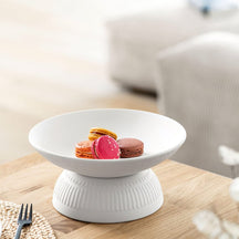 Fuente para servir Villeroy & Boch Manufacture Rock - Blanco - ø 23.5 cm