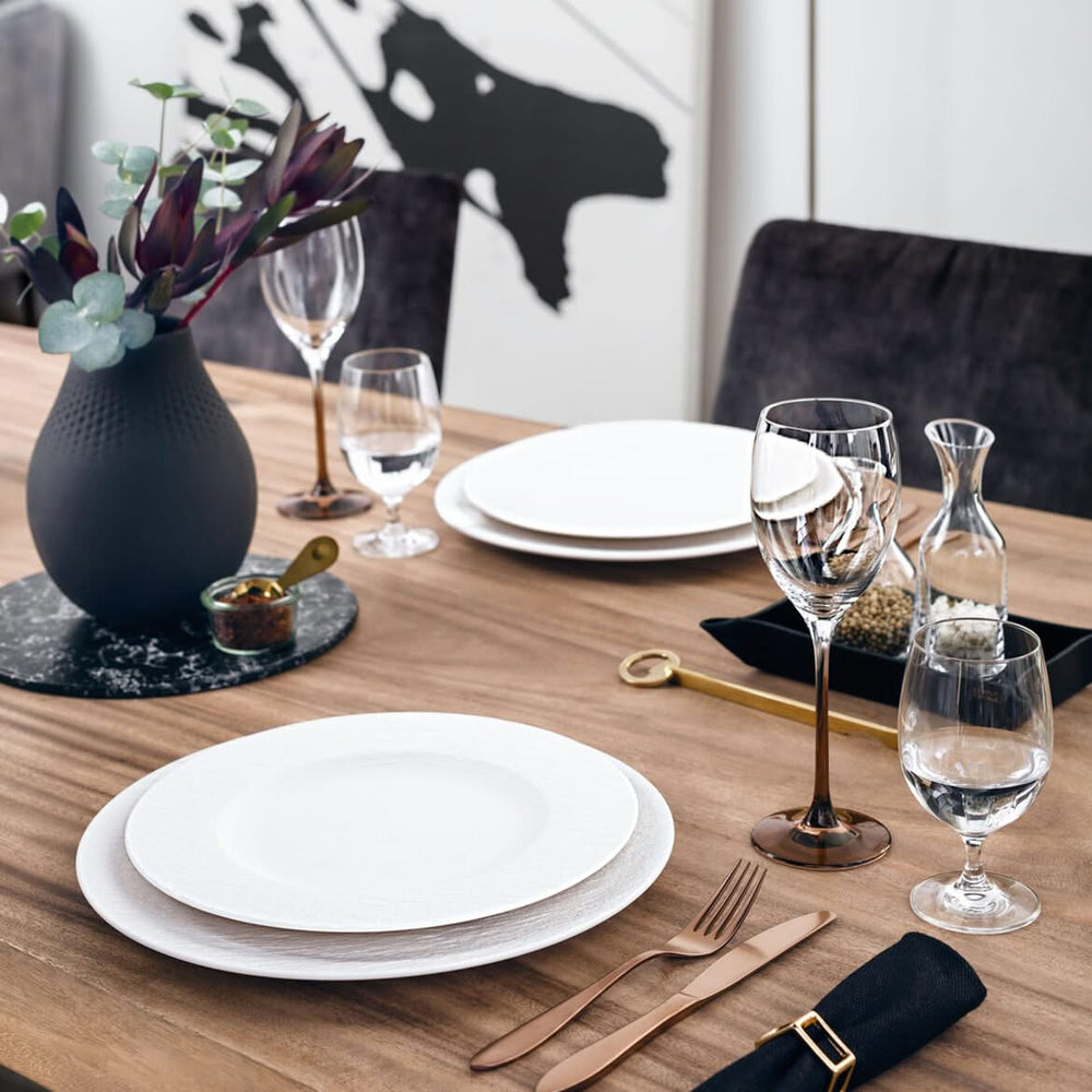 Plato de cena Villeroy & Boch Manufacture Rock - Blanco - ø 27 cm
