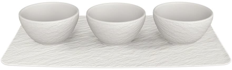 Villeroy & Boch Set de cuencos para salsas Manufacture Rock - Blanco - 4 piezas